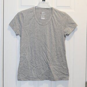 Champion Girls M Grey V-Neck T-Shirt